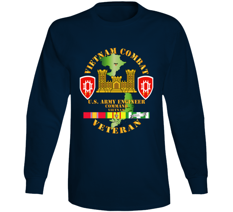 Army - Vietnam Combat Engineer - Engineer Command Vietnam W Svc Long Sleeve