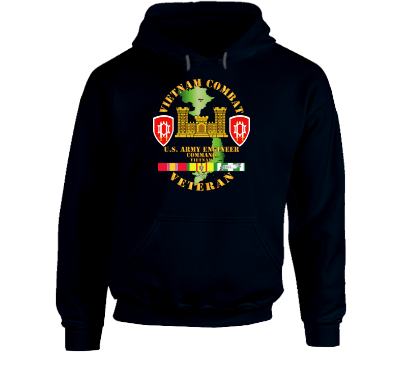 Army - Vietnam Combat Engineer - Engineer Command Vietnam W Svc Hoodie