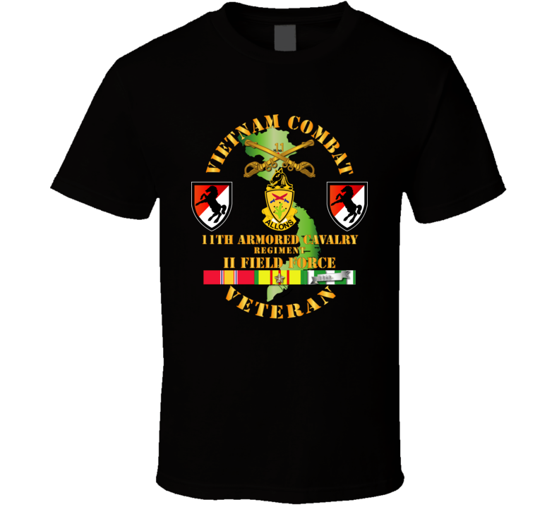 Army - Vietnam Combat Cavalry Veteran W 11th Acr - T-shirt