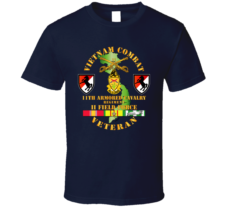 Army - Vietnam Combat Cavalry Veteran W 11th Acr - T-shirt