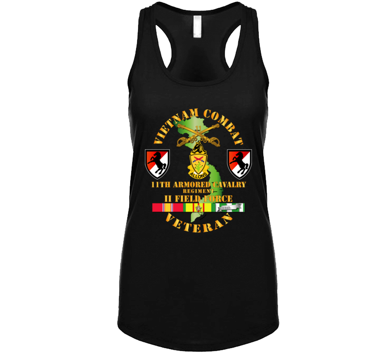 Army - Vietnam Combat Cavalry Veteran W 11th Acr - Ladies Tanktop