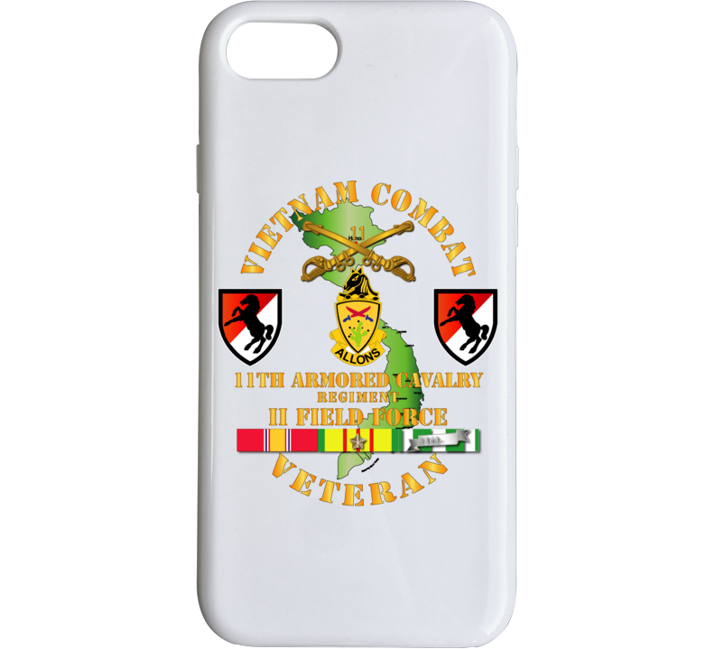 Army - Vietnam Combat Cavalry Veteran W 11th Acr - Phone Case