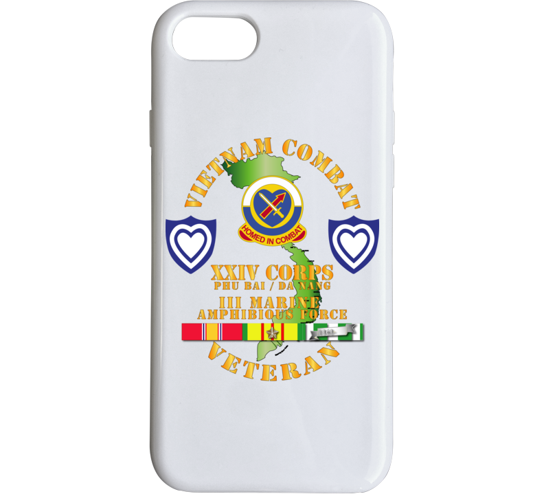 Army - Vietnam Combat Veteran W Xxiv Corps - Phone Case