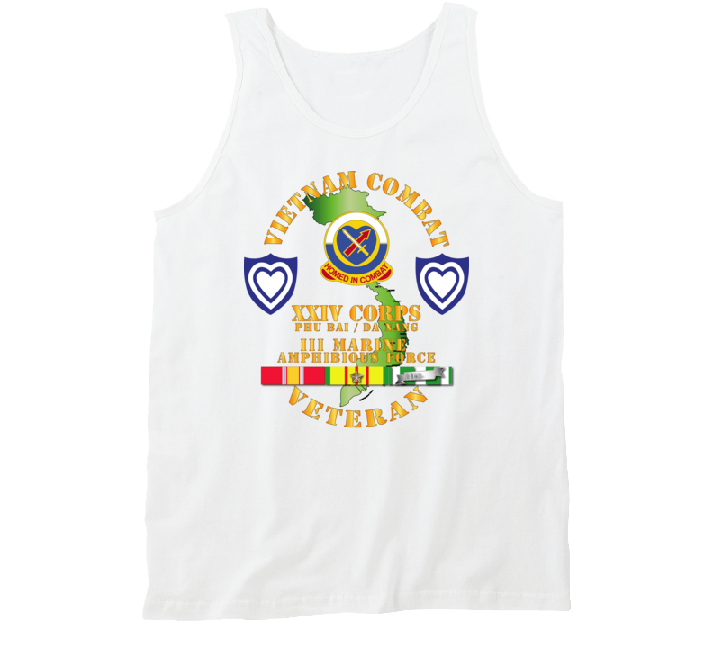 Army - Vietnam Combat Veteran W Xxiv Corps - Tanktop