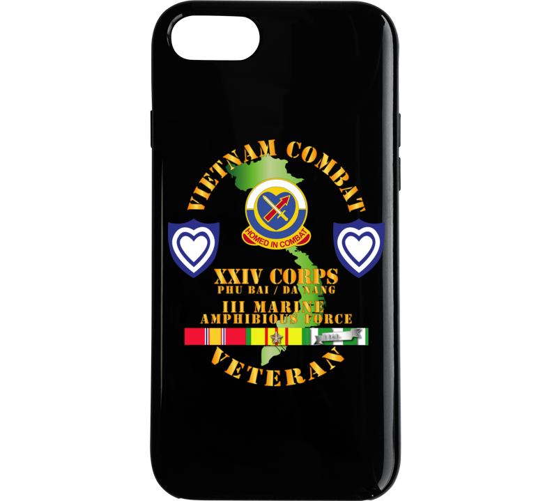 Army - Vietnam Combat Veteran W Xxiv Corps - Phone Case
