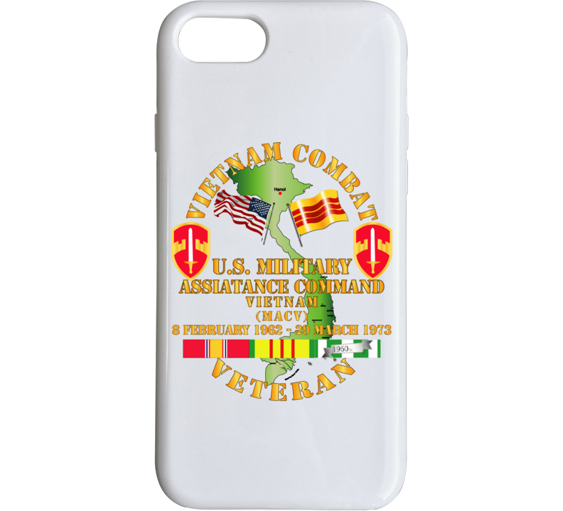 Army - Vietnam Combat Veteran - Us Military Asst Cmd - Vietnam Phone Case