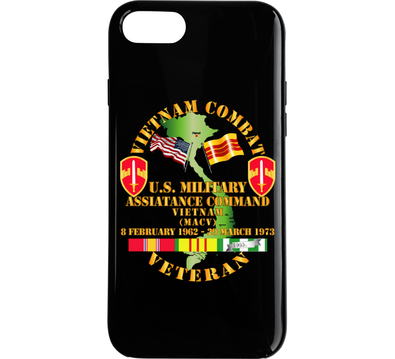 Army - Vietnam Combat Veteran - Us Military Asst Cmd - Vietnam Phone Case