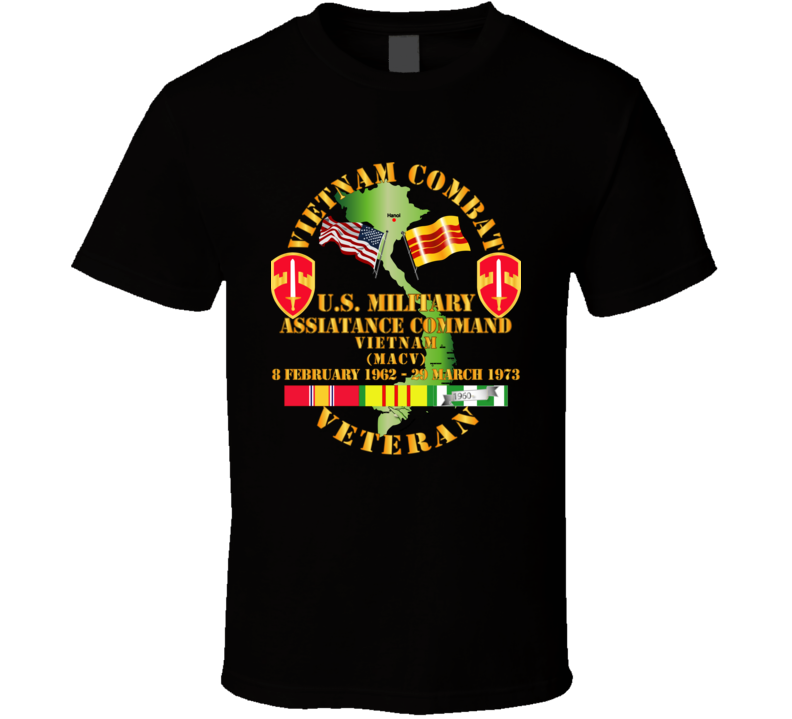 Army - Vietnam Combat Veteran - Us Military Asst Cmd - Vietnam T-shirt