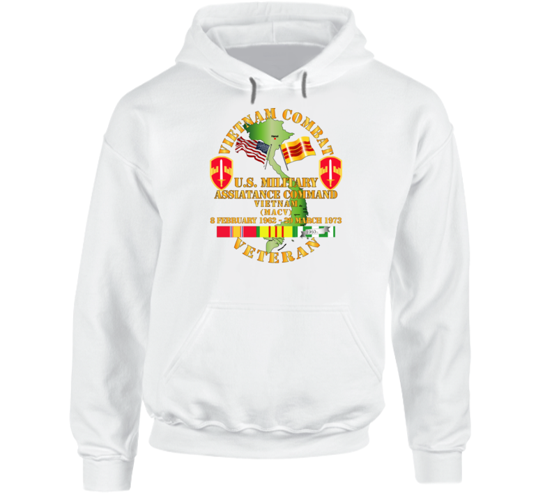 Army - Vietnam Combat Veteran - Us Military Asst Cmd - Vietnam Hoodie