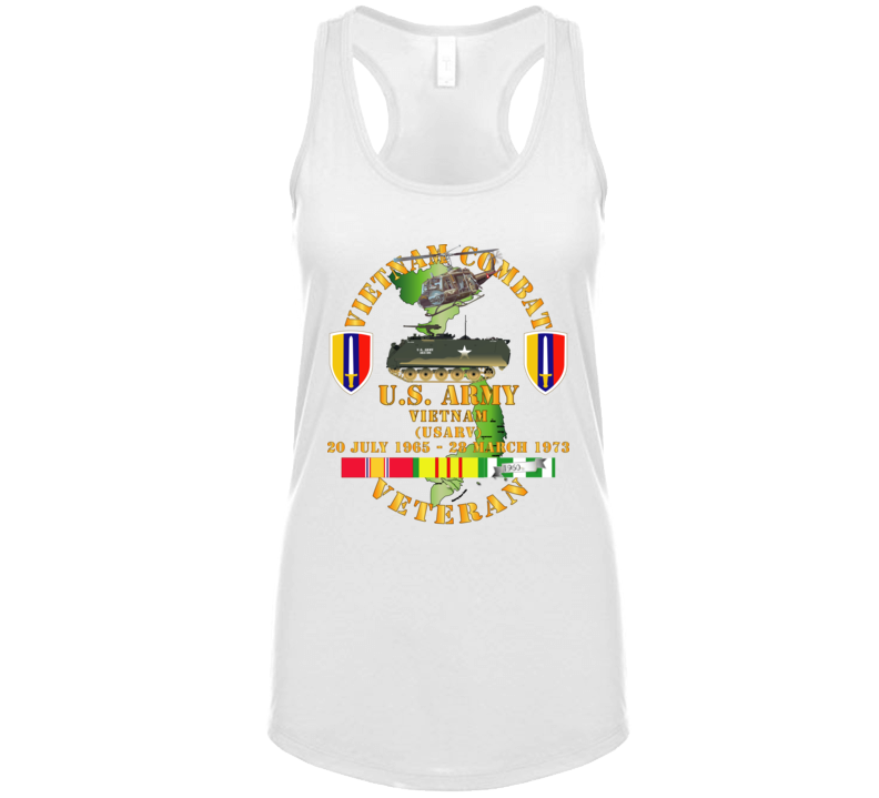 Army - Vietnam Combat Veteran - Us Army Vietnam - Usarv Ladies Tanktop