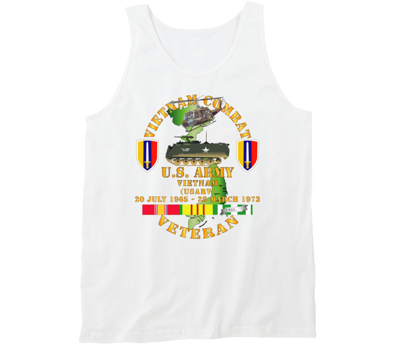 Army - Vietnam Combat Veteran - Us Army Vietnam - Usarv Tanktop