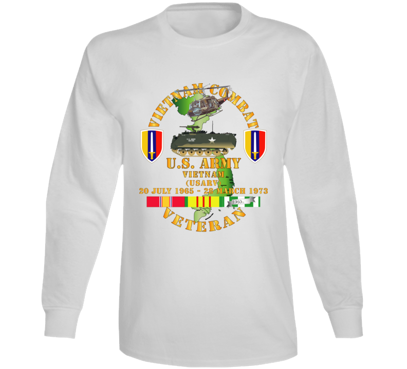 Army - Vietnam Combat Veteran - Us Army Vietnam - Usarv Long Sleeve