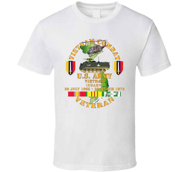 Army - Vietnam Combat Veteran - Us Army Vietnam - Usarv T-shirt