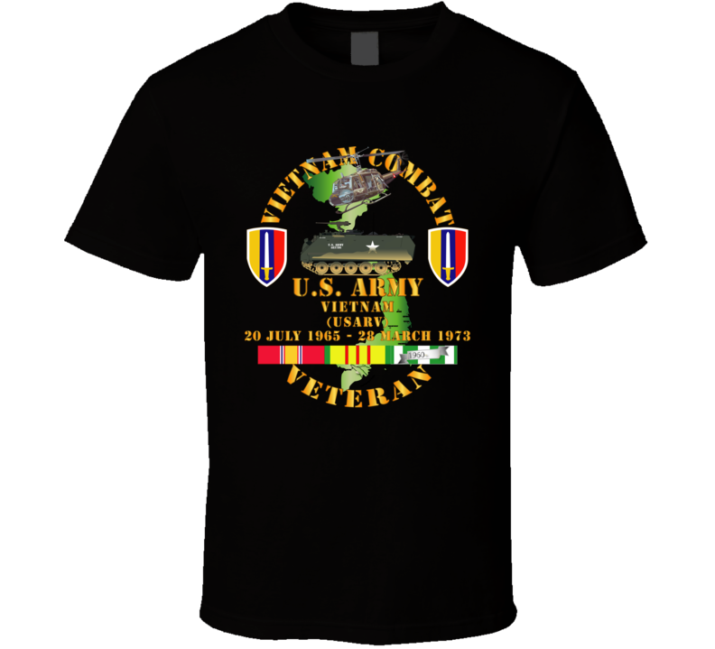 Army - Vietnam Combat Veteran - Us Army Vietnam - Usarv T-shirt