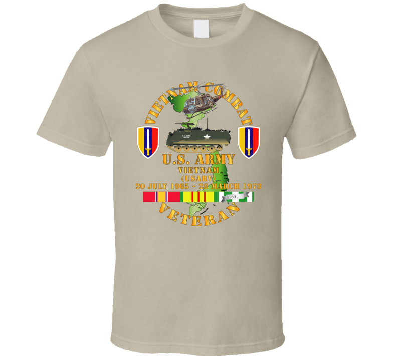 Army - Vietnam Combat Veteran - Us Army Vietnam - Usarv T-shirt