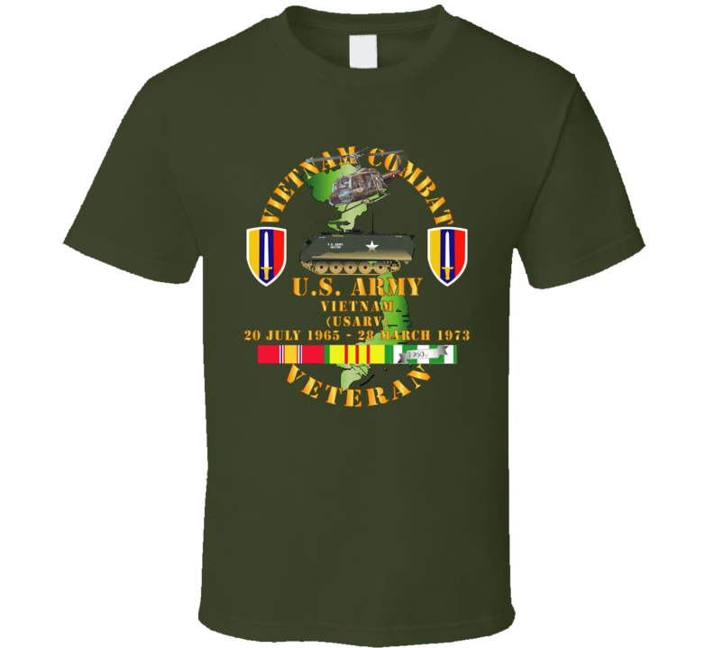 Army - Vietnam Combat Veteran - Us Army Vietnam - Usarv T-shirt