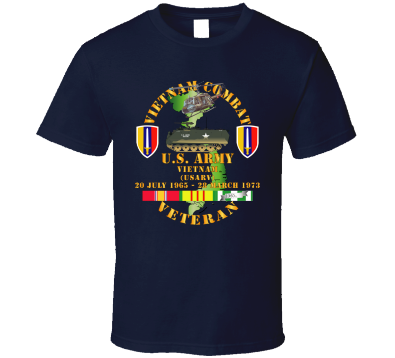 Army - Vietnam Combat Veteran - Us Army Vietnam - Usarv T-shirt