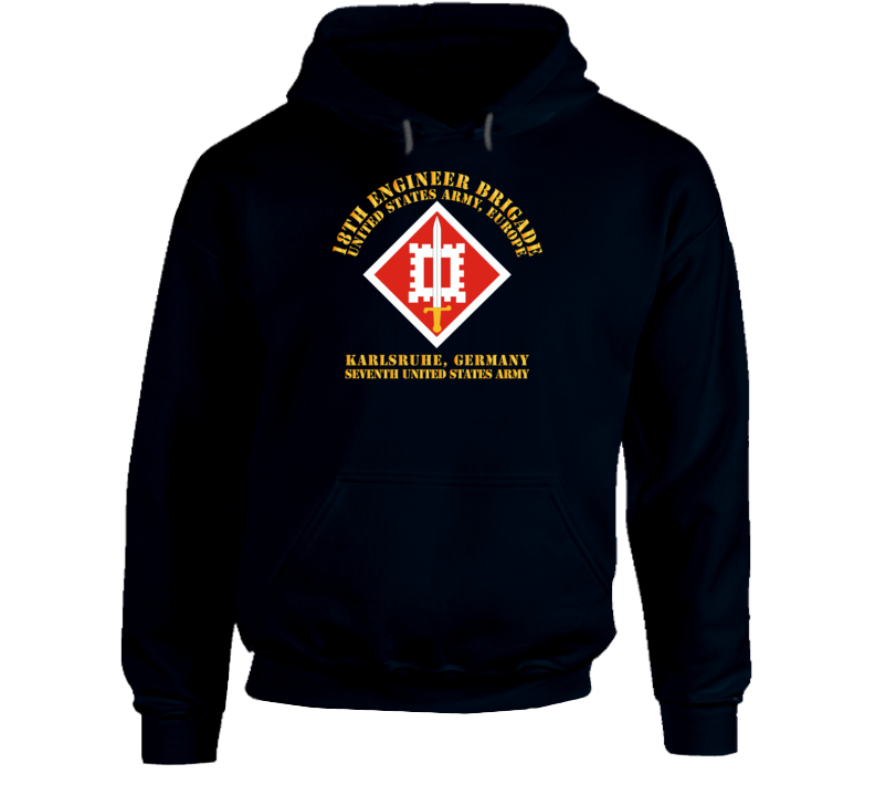 Army - 18th Engineer Bde - Us Army Europe - Hoodie