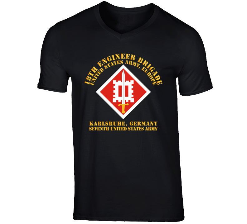Army - 18th Engineer Bde - Us Army Europe - V-neck