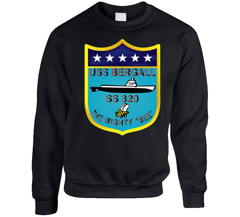Navy - Uss Bergall (ss-320) Wo Txt Sweatshirt