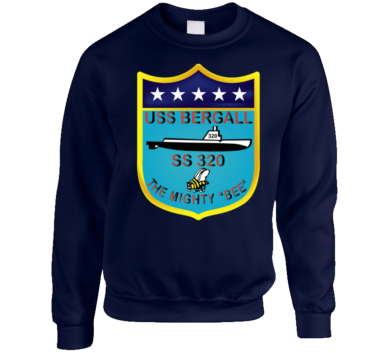 Navy - Uss Bergall (ss-320) Wo Txt Sweatshirt