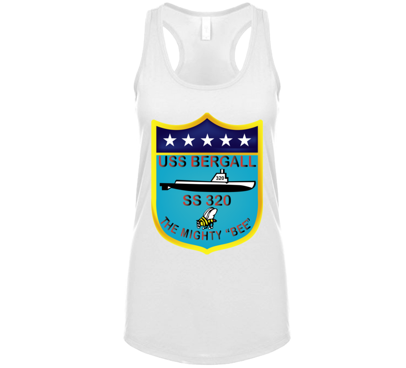 Navy - Uss Bergall (ss-320) Wo Txt Ladies Tanktop T Shirt