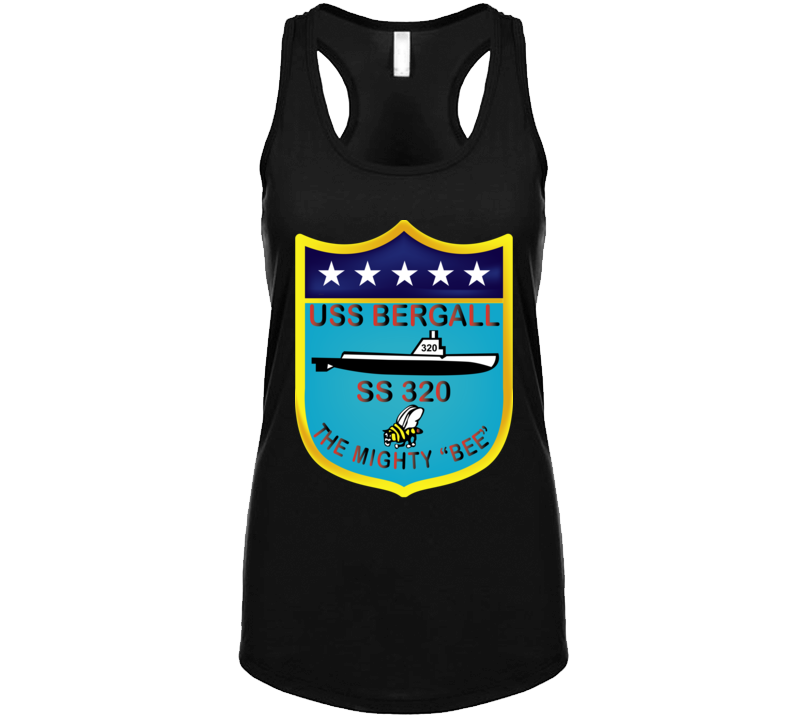 Navy - Uss Bergall (ss-320) Wo Txt Ladies Tanktop T Shirt