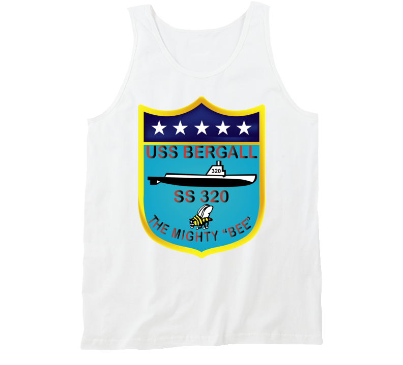 Navy - Uss Bergall (ss-320) Wo Txt Tanktop