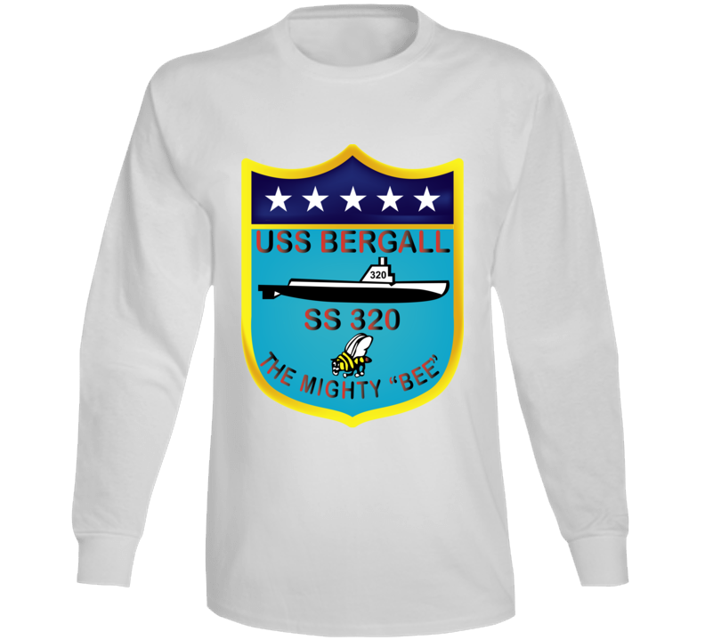 Navy - Uss Bergall (ss-320) Wo Txt Long Sleeve