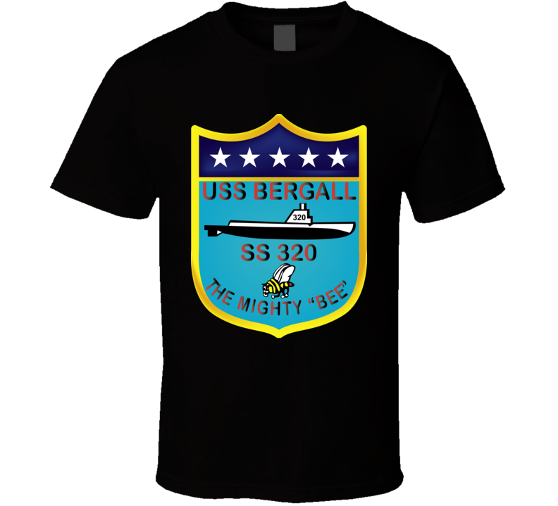 Navy - Uss Bergall (ss-320) Wo Txt T-shirt