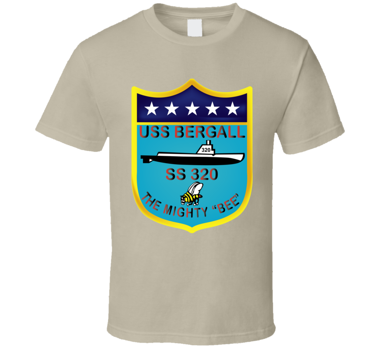 Navy - Uss Bergall (ss-320) Wo Txt T-shirt