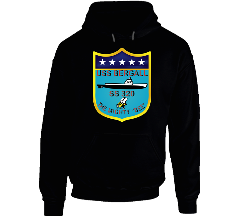 Navy - Uss Bergall (ss-320) Wo Txt Hoodie