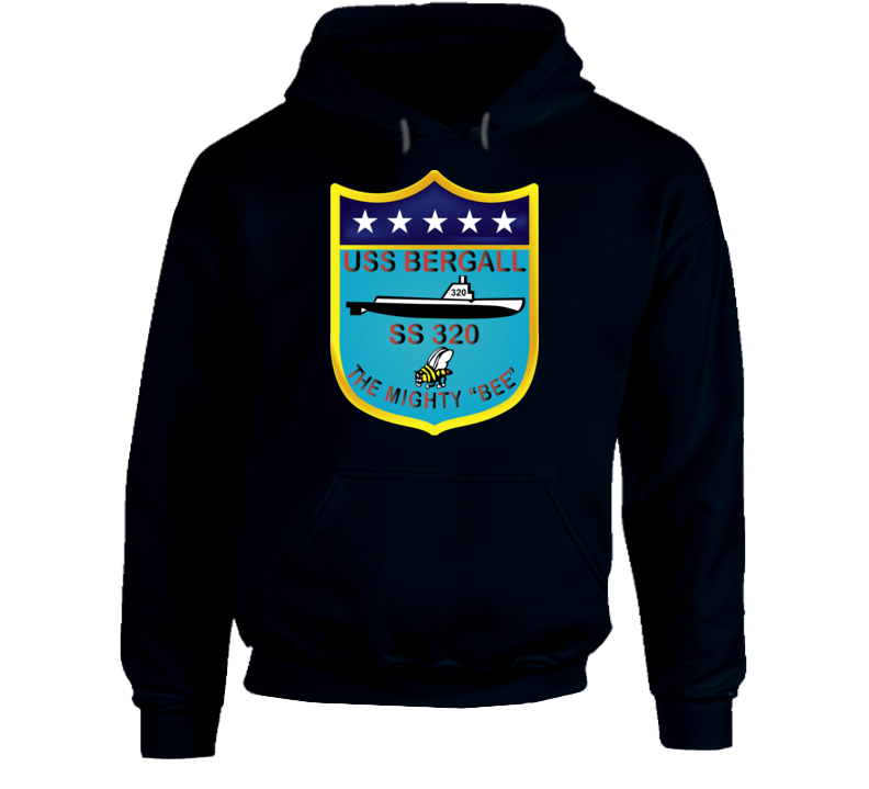Navy - Uss Bergall (ss-320) Wo Txt Hoodie