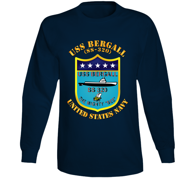 Navy - Uss Bergall (ss-320) Long Sleeve