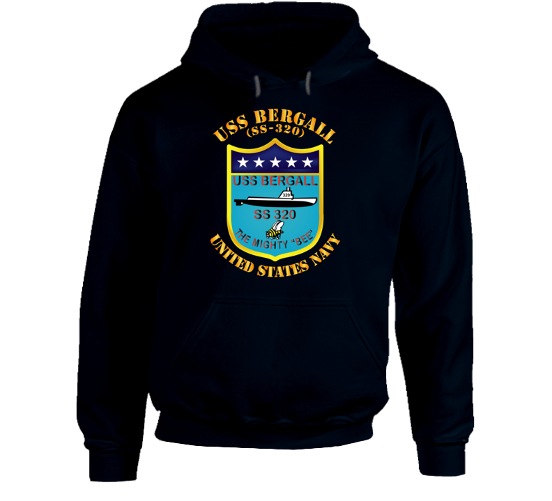 Navy - Uss Bergall (ss-320) Hoodie
