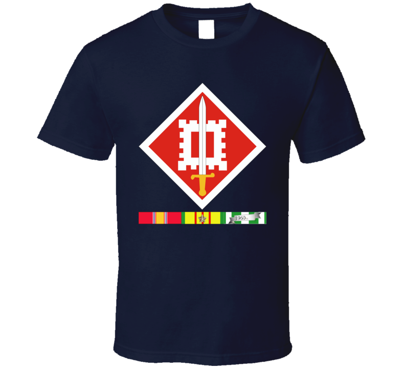 Army - 18th Engineer Brigade Vietnam - Vietnam War W Svc Wo Txt - T-shirt