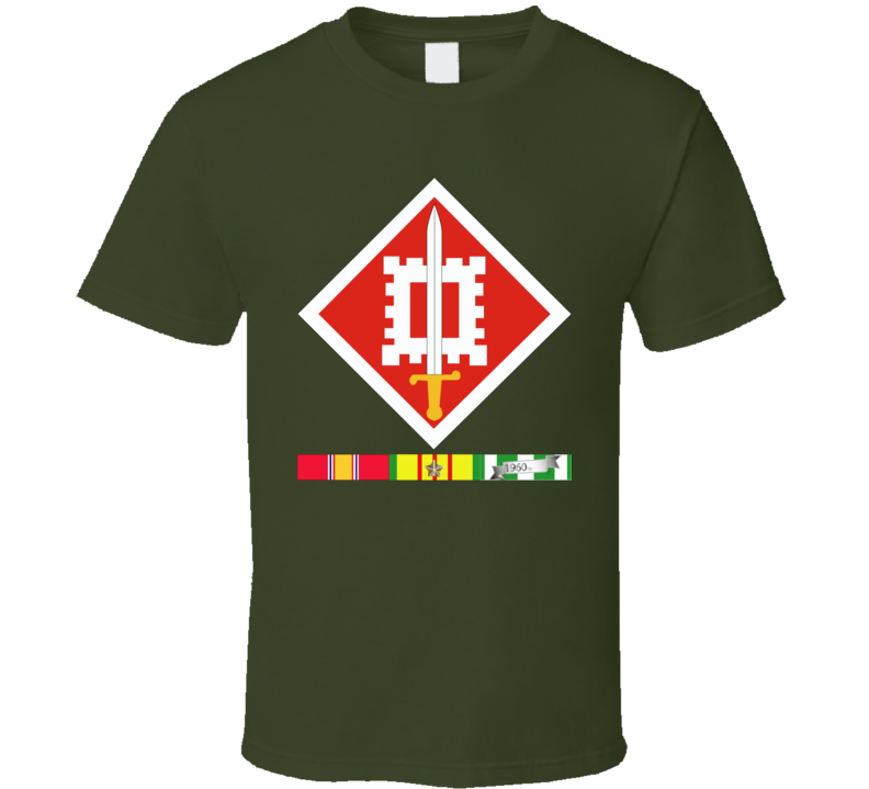 Army - 18th Engineer Brigade Vietnam - Vietnam War W Svc Wo Txt - T-shirt