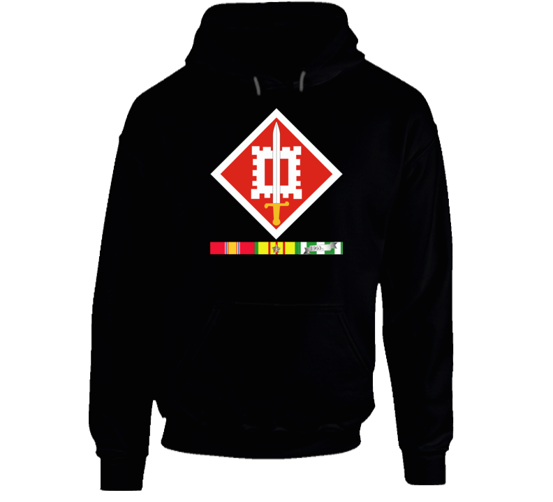 Army - 18th Engineer Brigade Vietnam - Vietnam War W Svc Wo Txt - Hoodie