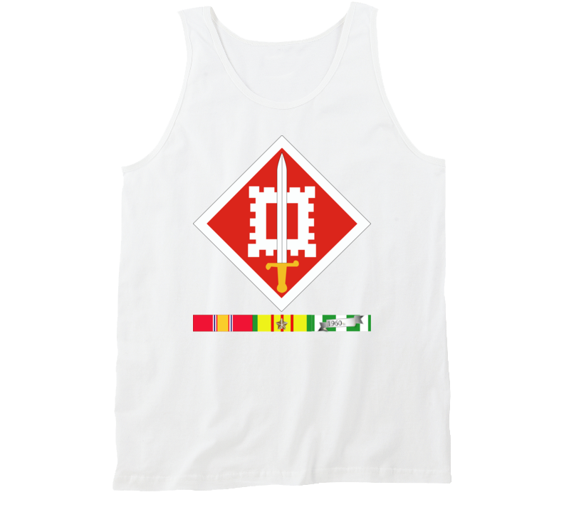 Army - 18th Engineer Brigade Vietnam - Vietnam War W Svc Wo Txt - Tanktop