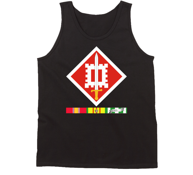 Army - 18th Engineer Brigade Vietnam - Vietnam War W Svc Wo Txt - Tanktop