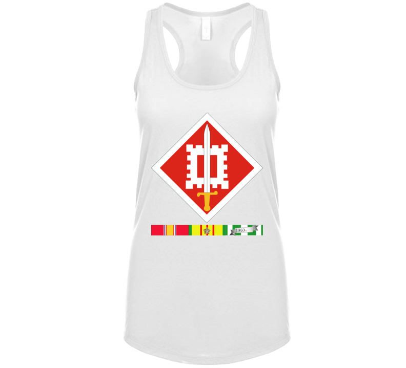 Army - 18th Engineer Brigade Vietnam - Vietnam War W Svc Wo Txt - Ladies Tanktop