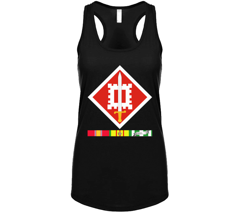 Army - 18th Engineer Brigade Vietnam - Vietnam War W Svc Wo Txt - Ladies Tanktop