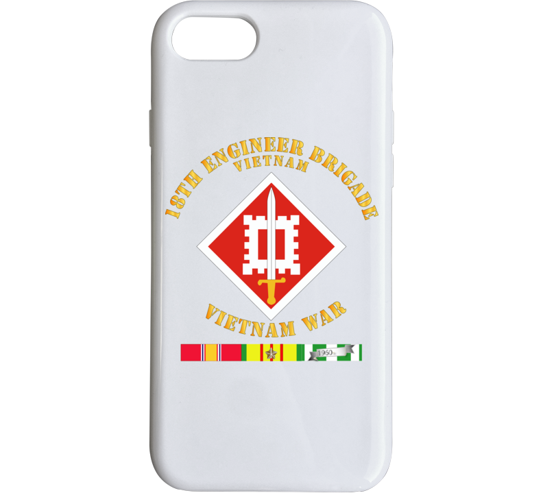 Army - 18th Engineer Brigade Vietnam - Vietnam War W Svc - Phone Case