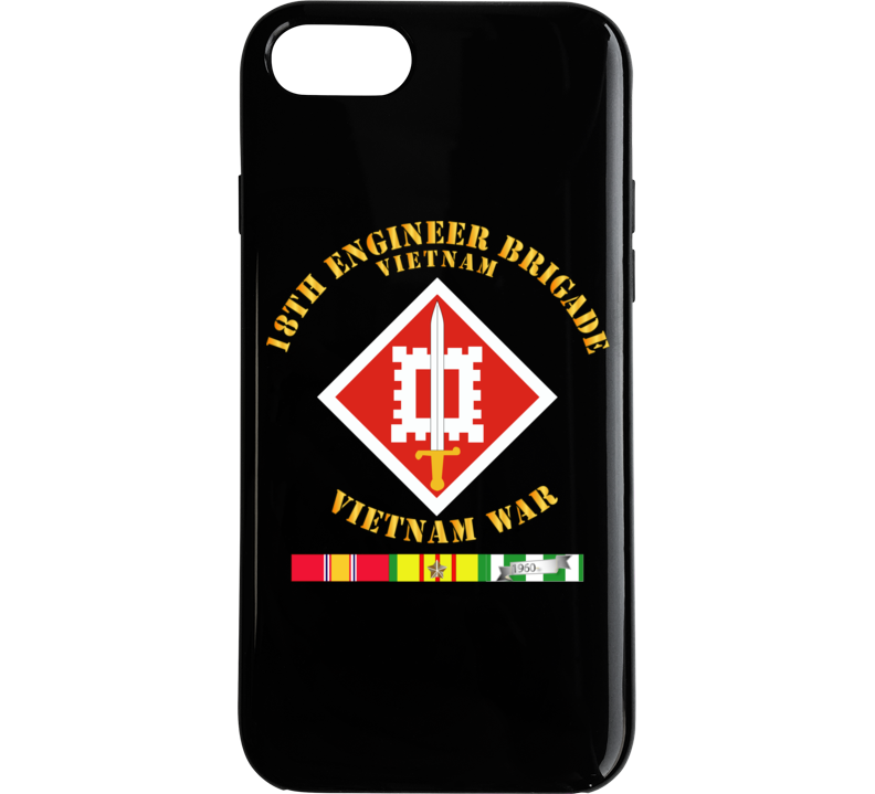 Army - 18th Engineer Brigade Vietnam - Vietnam War W Svc - Phone Case