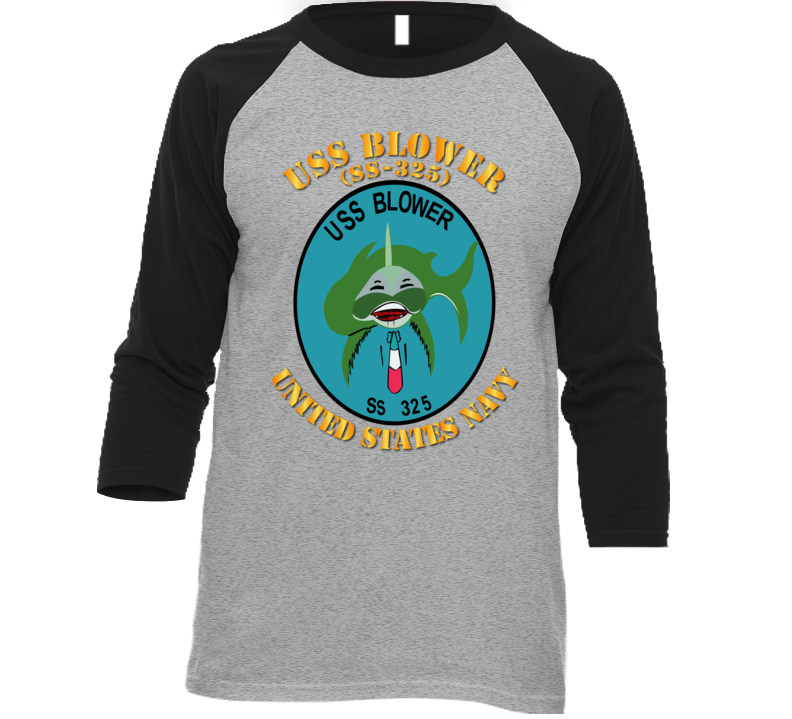 Navy - Uss Blower (ss-325) Baseball Raglan