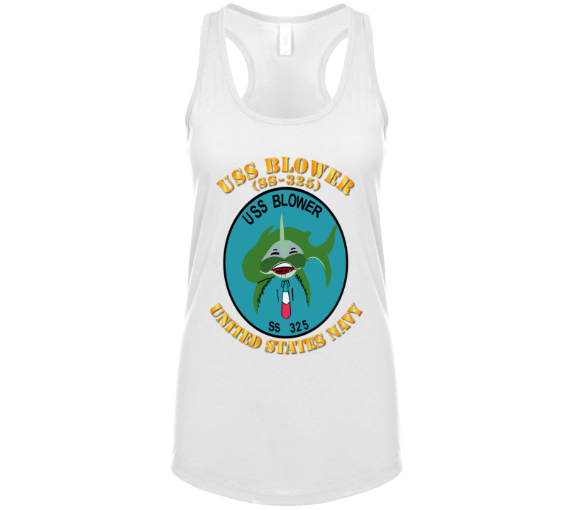 Navy - Uss Blower (ss-325) Ladies Tanktop T Shirt