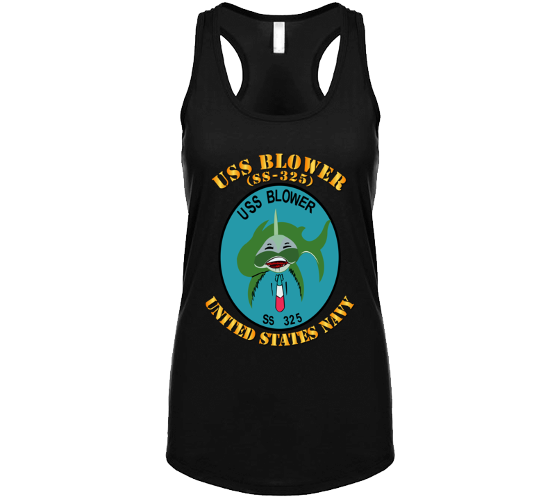 Navy - Uss Blower (ss-325) Ladies Tanktop T Shirt