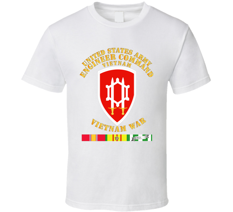 Army - Us Army Eng Cmd Vietnam - Vietnam War  W Svc T-shirt