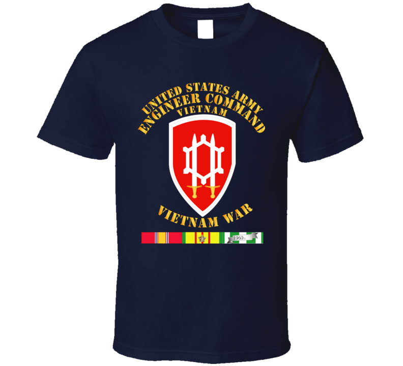 Army - Us Army Eng Cmd Vietnam - Vietnam War  W Svc T-shirt