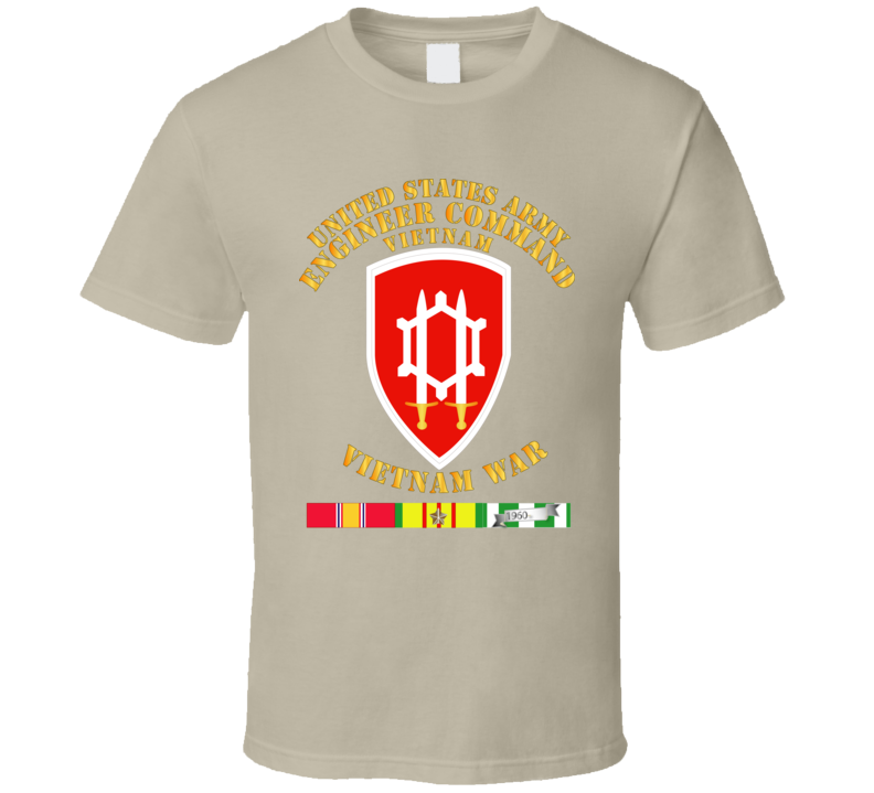 Army - Us Army Eng Cmd Vietnam - Vietnam War  W Svc T-shirt